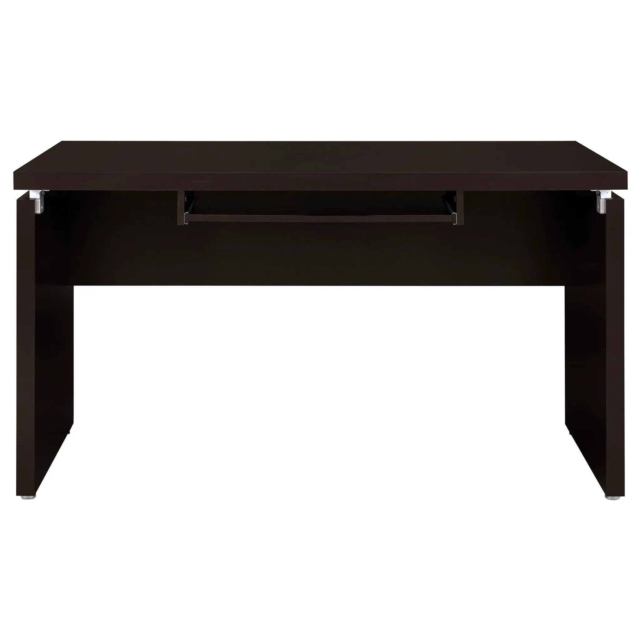 Ulloa - L Shaped Office Desk With Slide Out Keyboard Tray And Storage Drawers - Cappuccino by HouseOfZazla