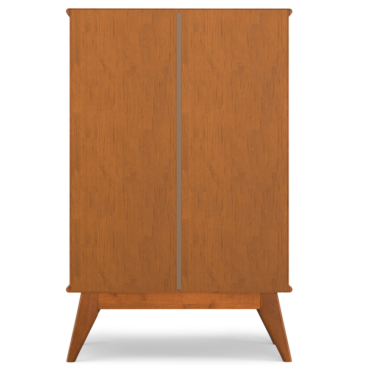 Mid Century Bar Cabinet with Wine Storage - Light Brown, photo 2 of 7