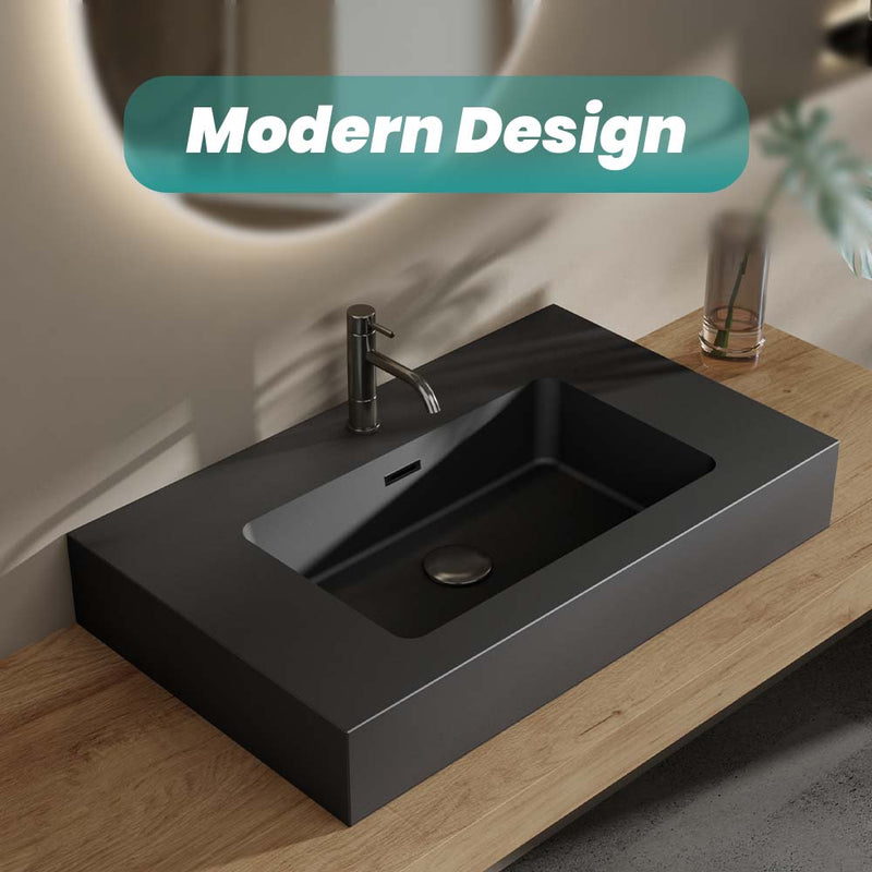 BB02-30-109 Integrated Engineered Solid Surface Basin Matt by HouseOfZazla