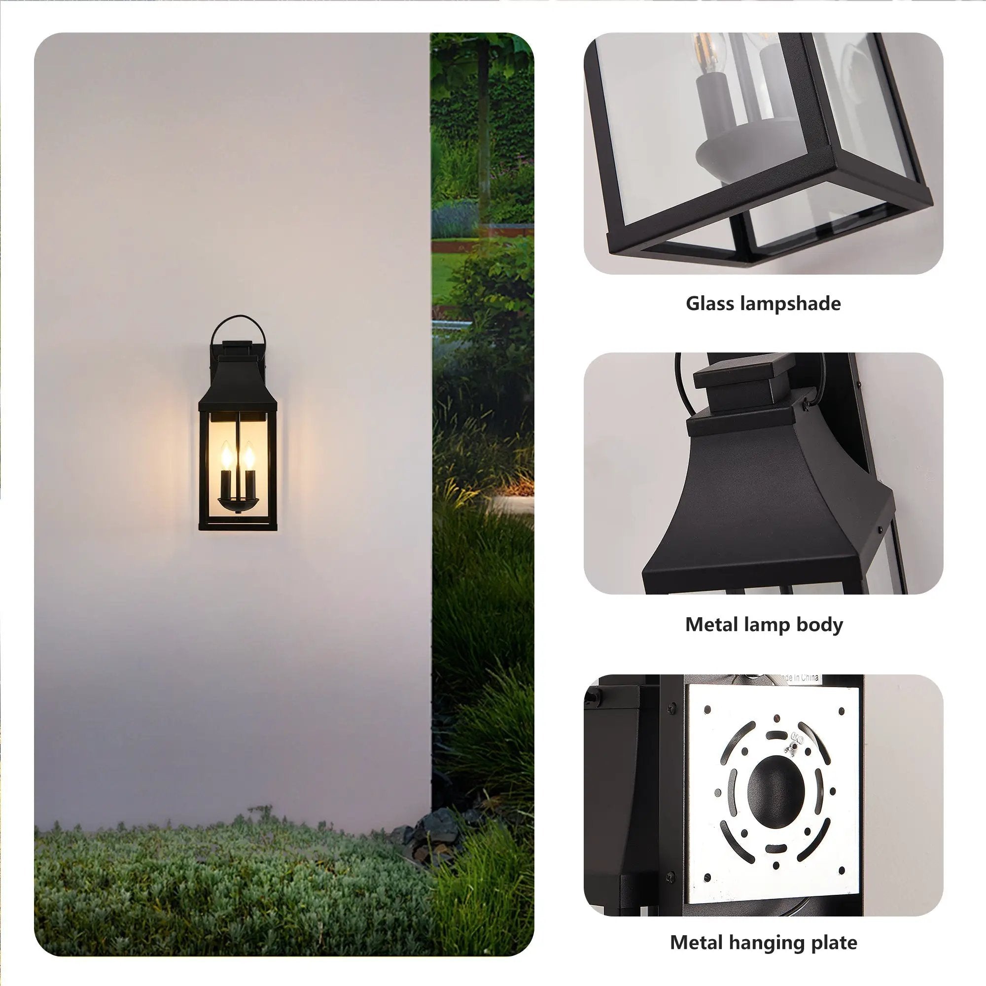 20" Outdoor Wall Light 2-Pack by HouseOfZazla