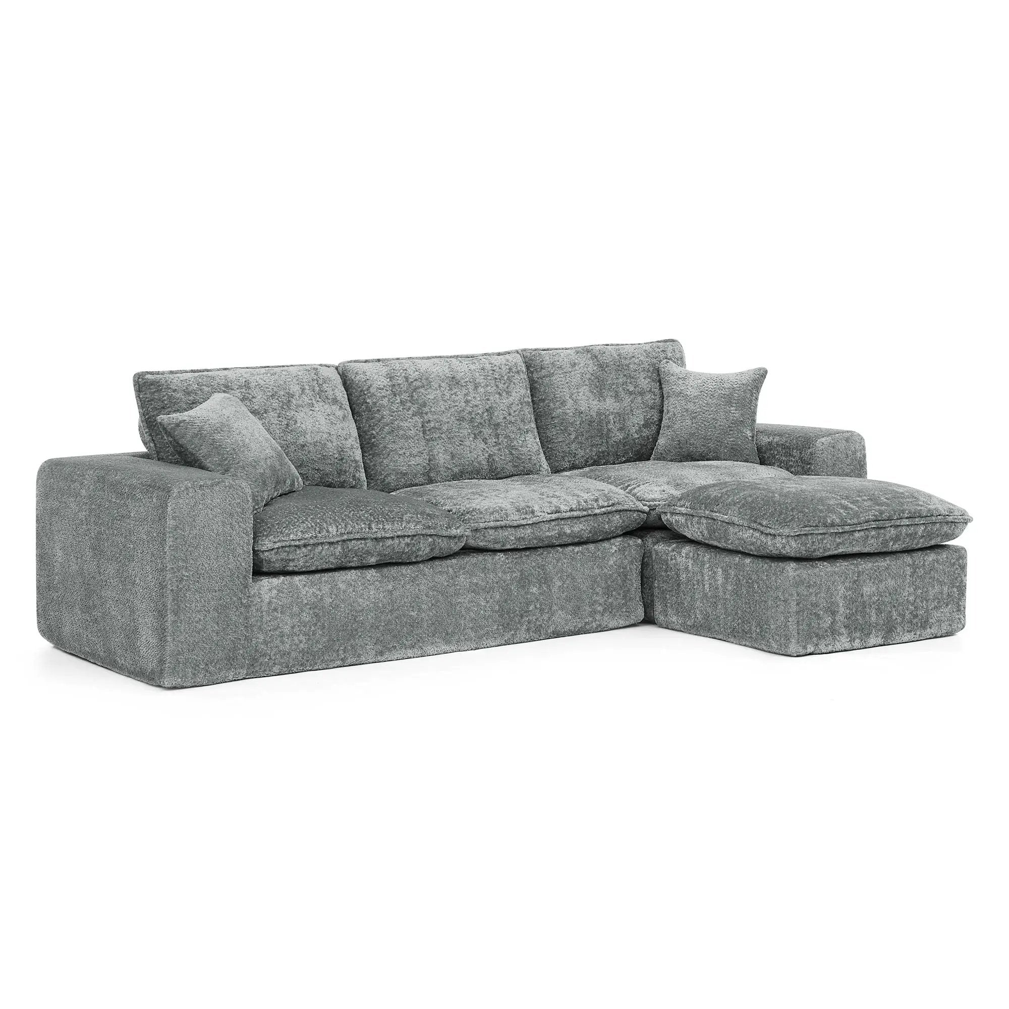 Sectional Sofa With Moveable Ottoman by Unique Piece Furniture