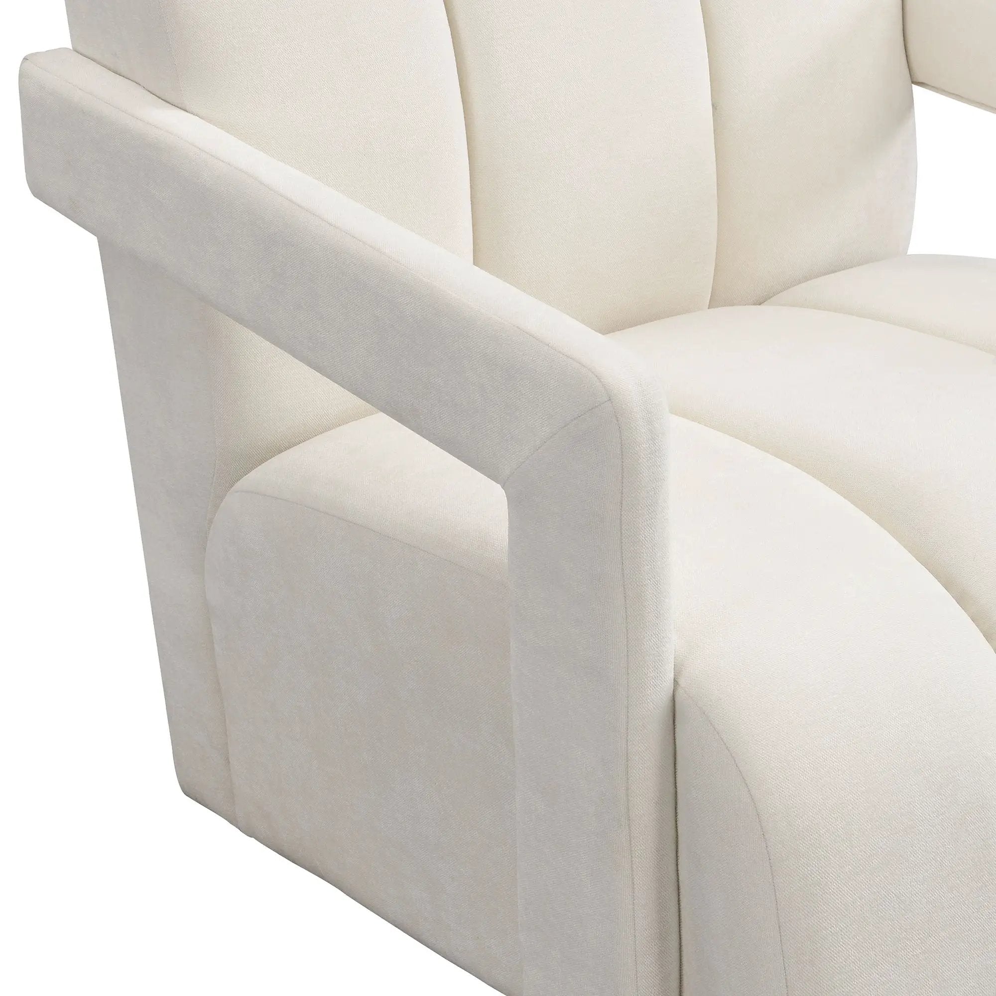 Modern Minimalist Leisure Armchair With L Shaped Armrests by HouseOfZazla