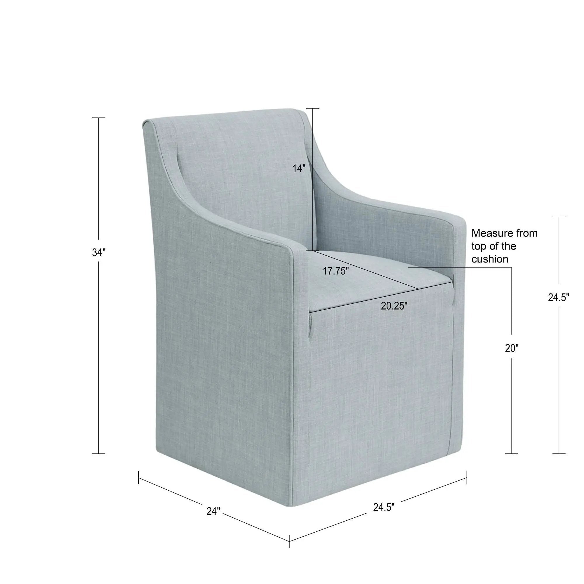 Traditional Skirted Dining Arm Chair by Unique Piece Furniture