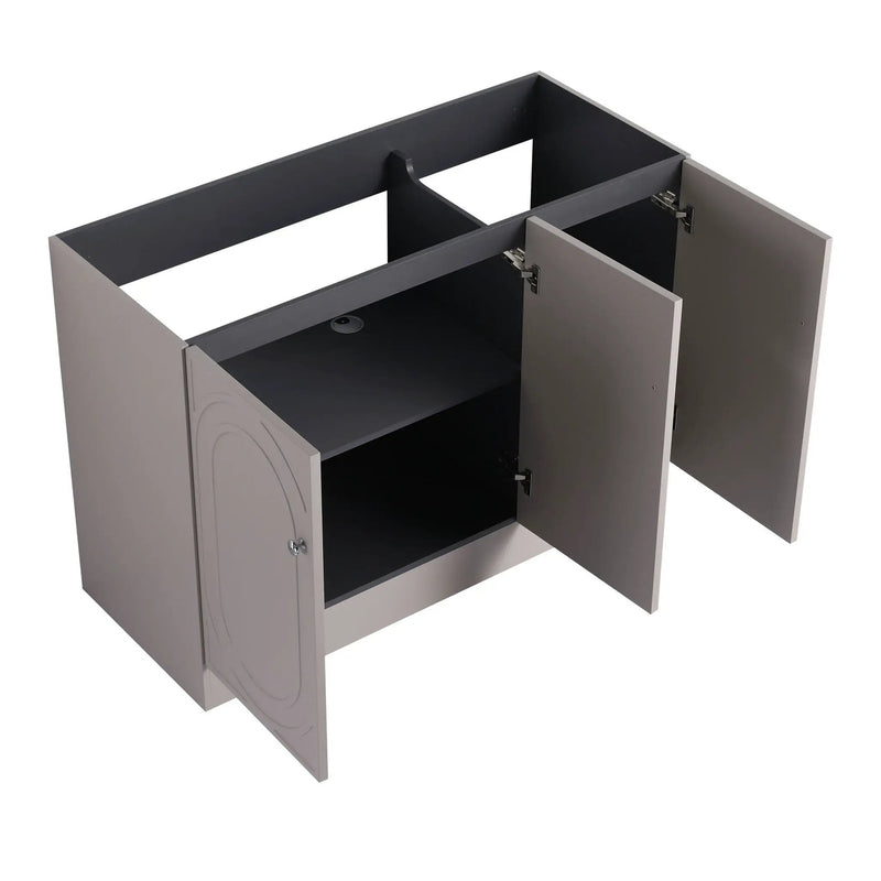 Contemporary Freestanding Bathroom Vanity With Resin Sink & Soft-Close Cabinet Doors by HouseOfZazla