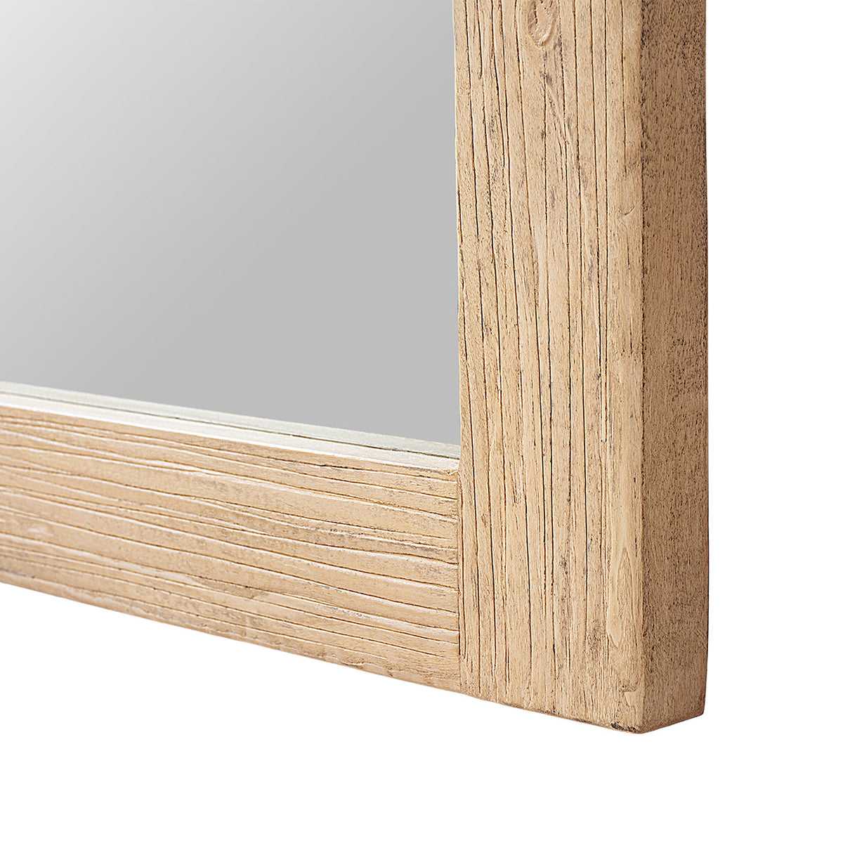 Solid Reclaimed Elm Full-Length Wall Mirror with Heritage Light Finish - 78.5", photo 10 of 10