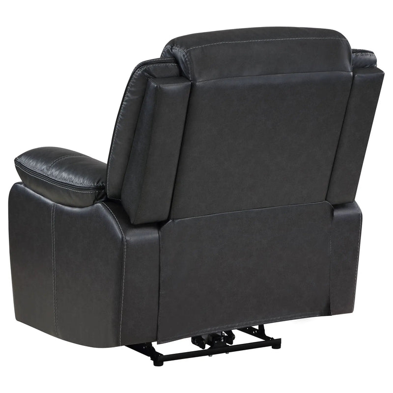 Sycamore Upholstered Power Recliner Chair Dark Grey by Unique Piece Furniture