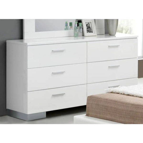 Lorimar - Commode - Pieds Blanc & Chrome