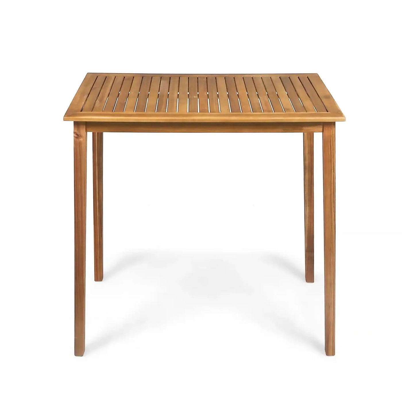 Outdoor Minimalist Acacia Wood Rectangle Bar Table by HouseOfZazla