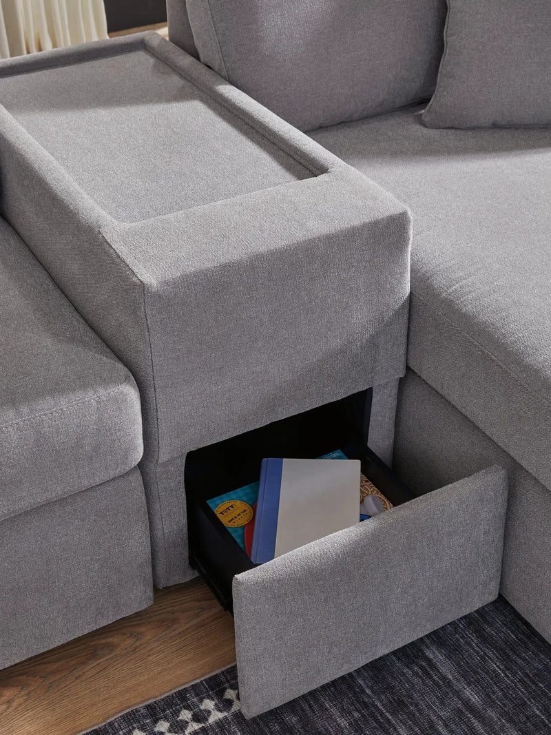 Modmax - Sectional - Granite by Unique Piece Furniture