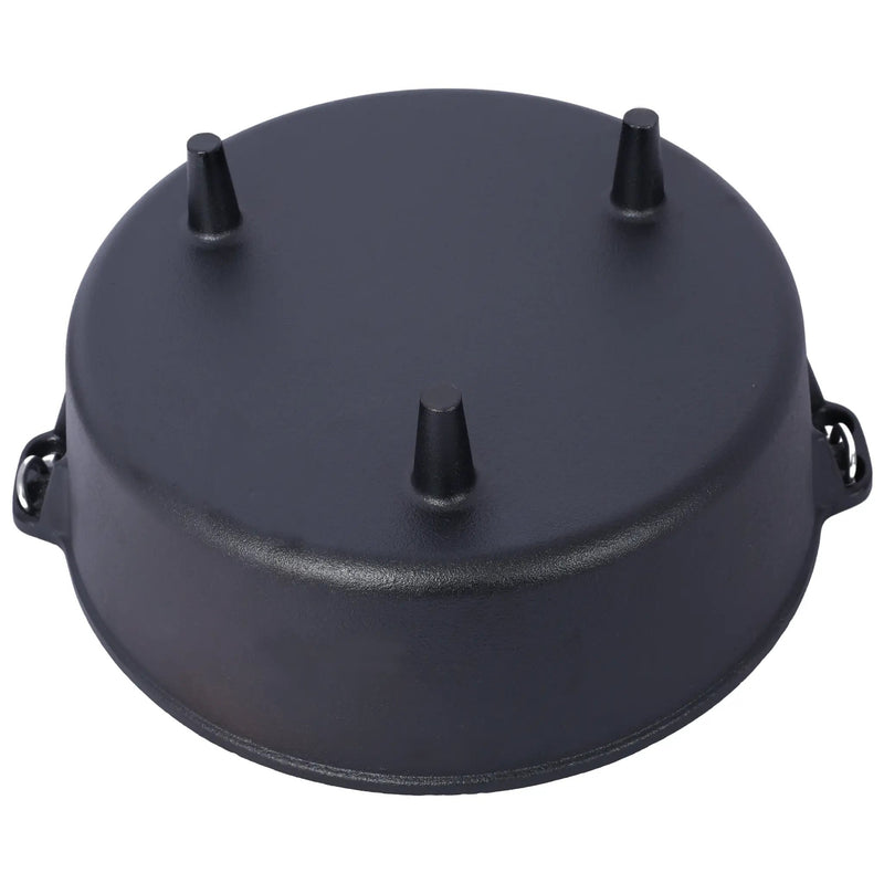 Pre-Seasoned Cast Iron Dutch Oven With Skillet Lid by HouseOfZazla