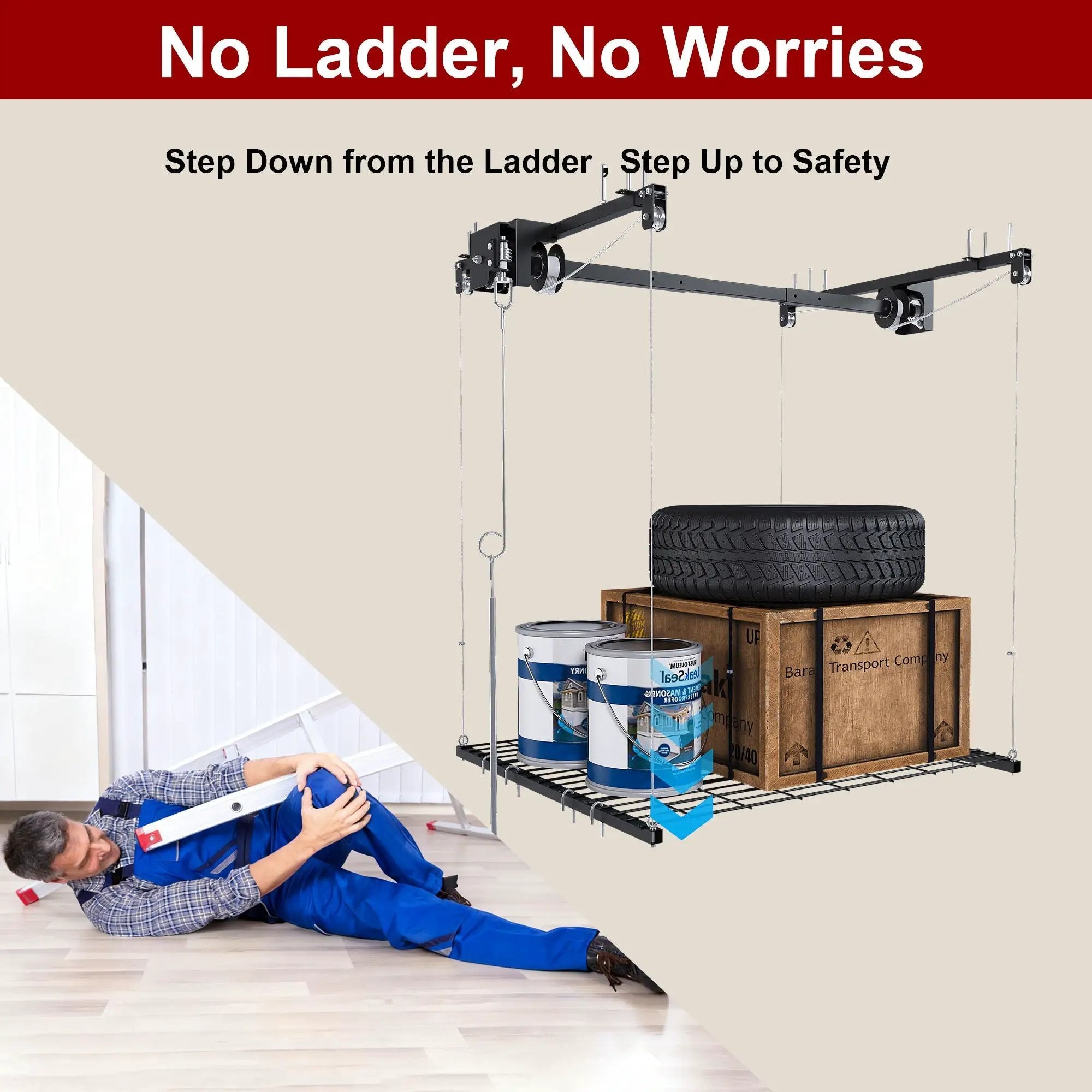 Overhead Garage Storage Rack by HouseOfZazla