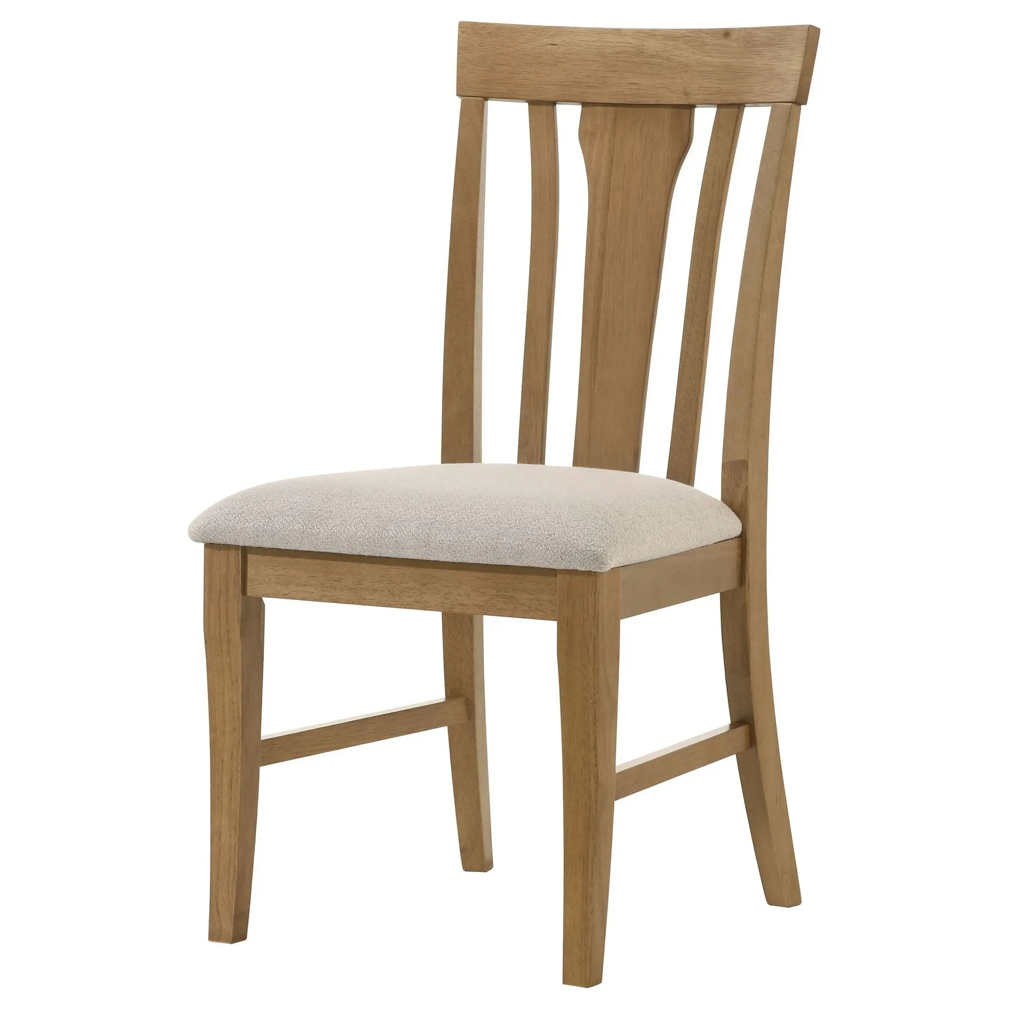 Hartville Dining Side Chair Natural Light Brown (Set of 2) by Unique Piece Furniture