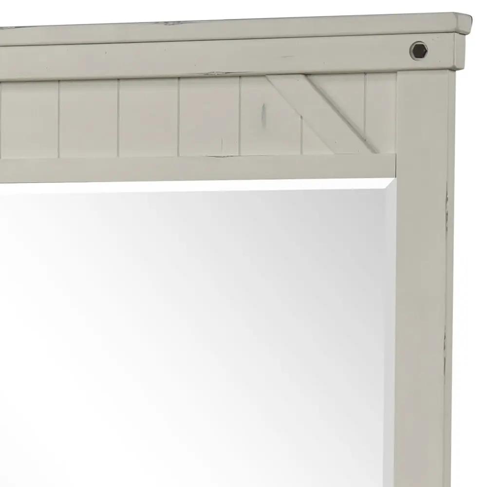 Industrial Farmhouse Mirror - White by Unique Piece Furniture
