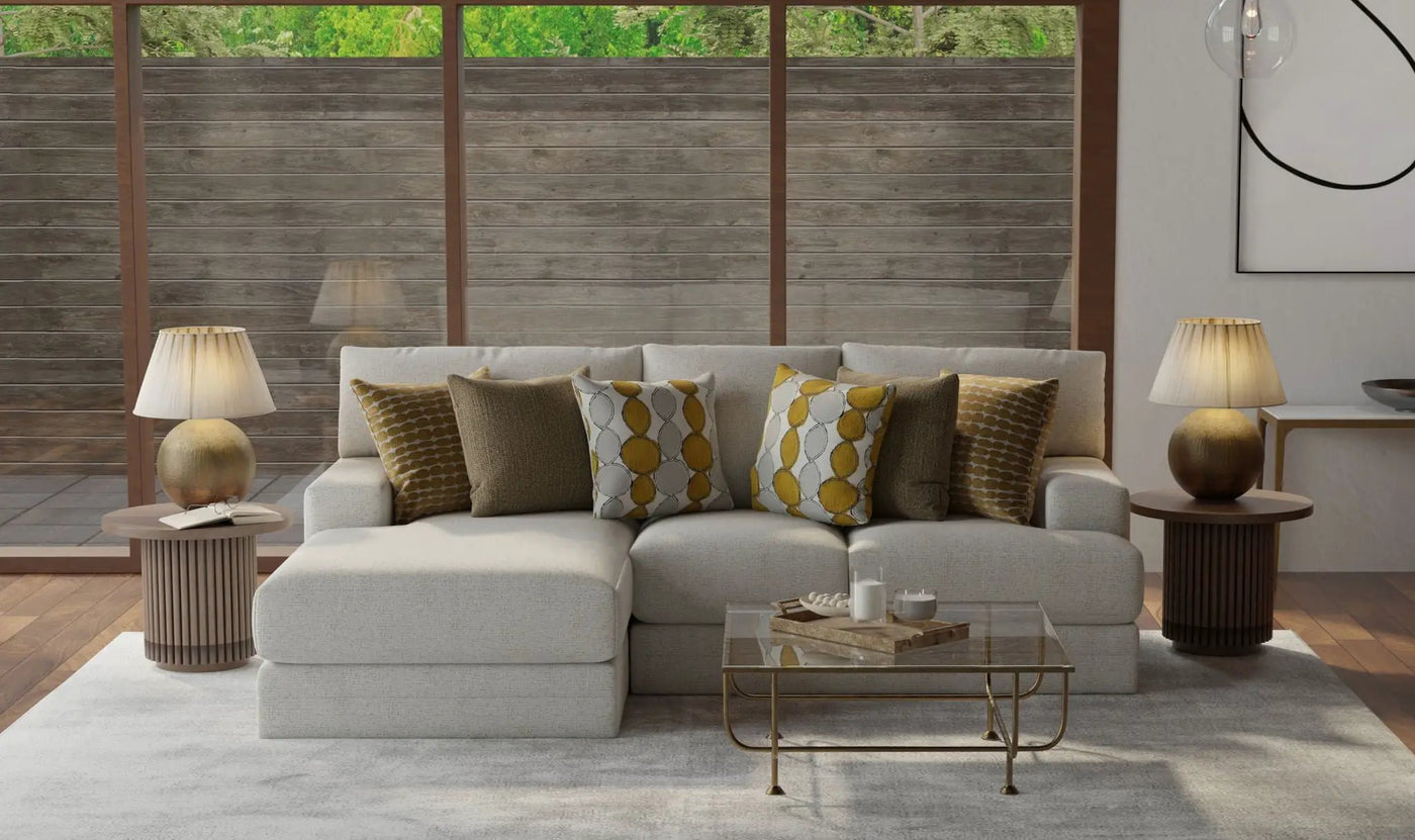 Tori - Sectional With Comfort Coil Seating And Accent Pillows Included by Unique Piece Furniture