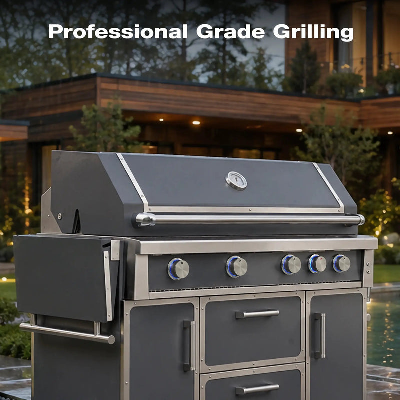 Navratil Premium 49" Stainless Steel Grill by HouseOfZazla