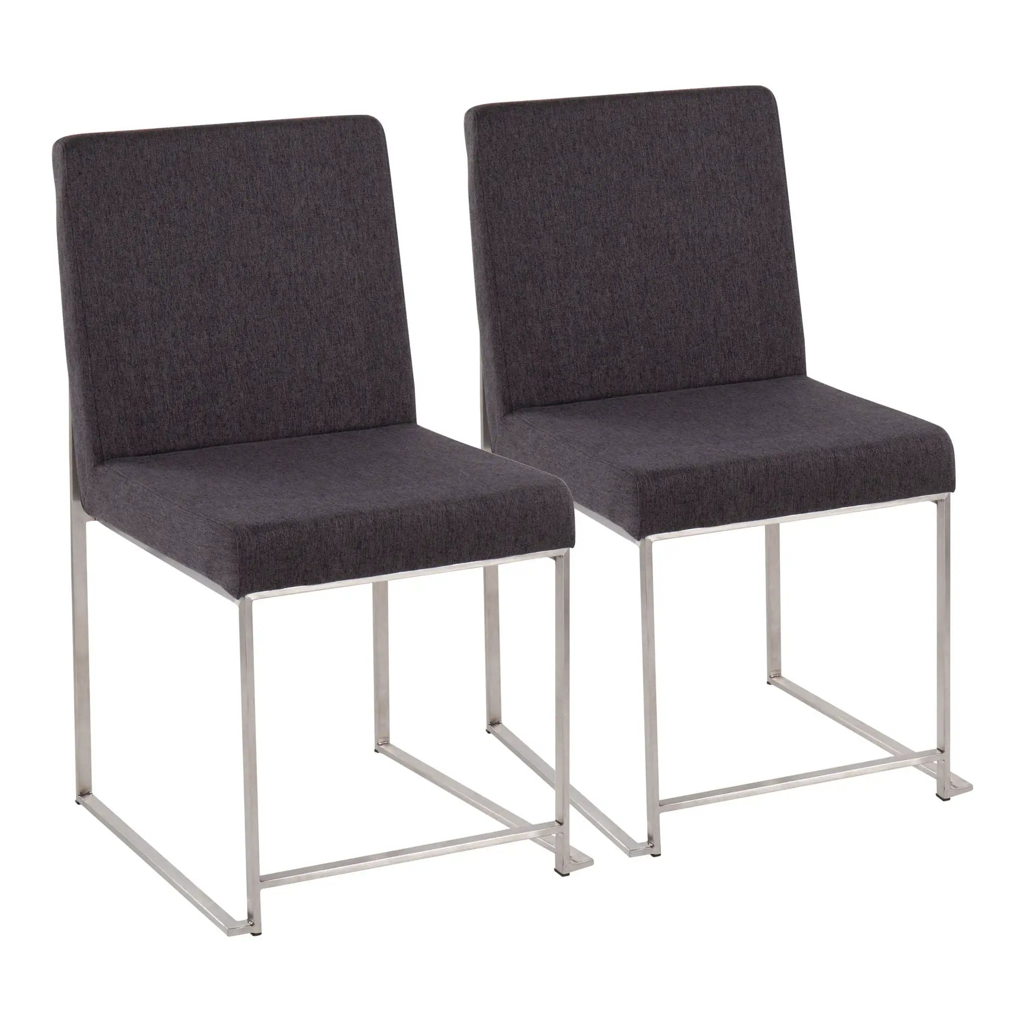 Fuji - Contemporary High Back Dining Chair, Modern Elegance (Set of 2) by Unique Piece Furniture
