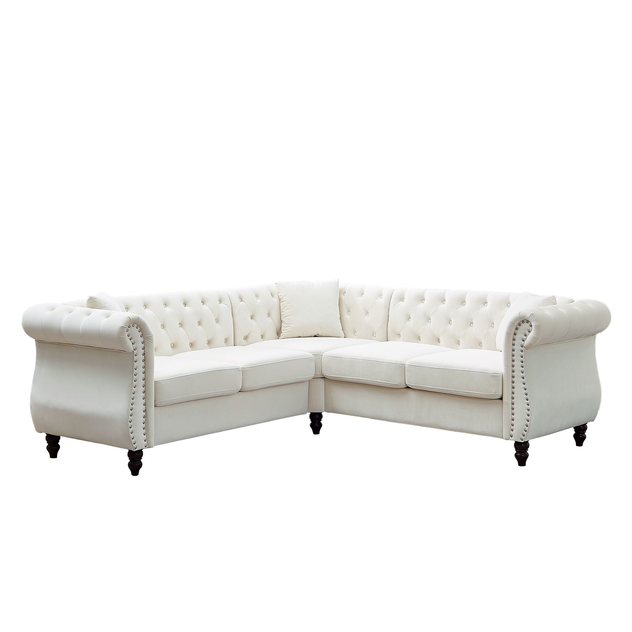 Streamline Modern L-Shaped Corner Sofa by HouseOfZazla