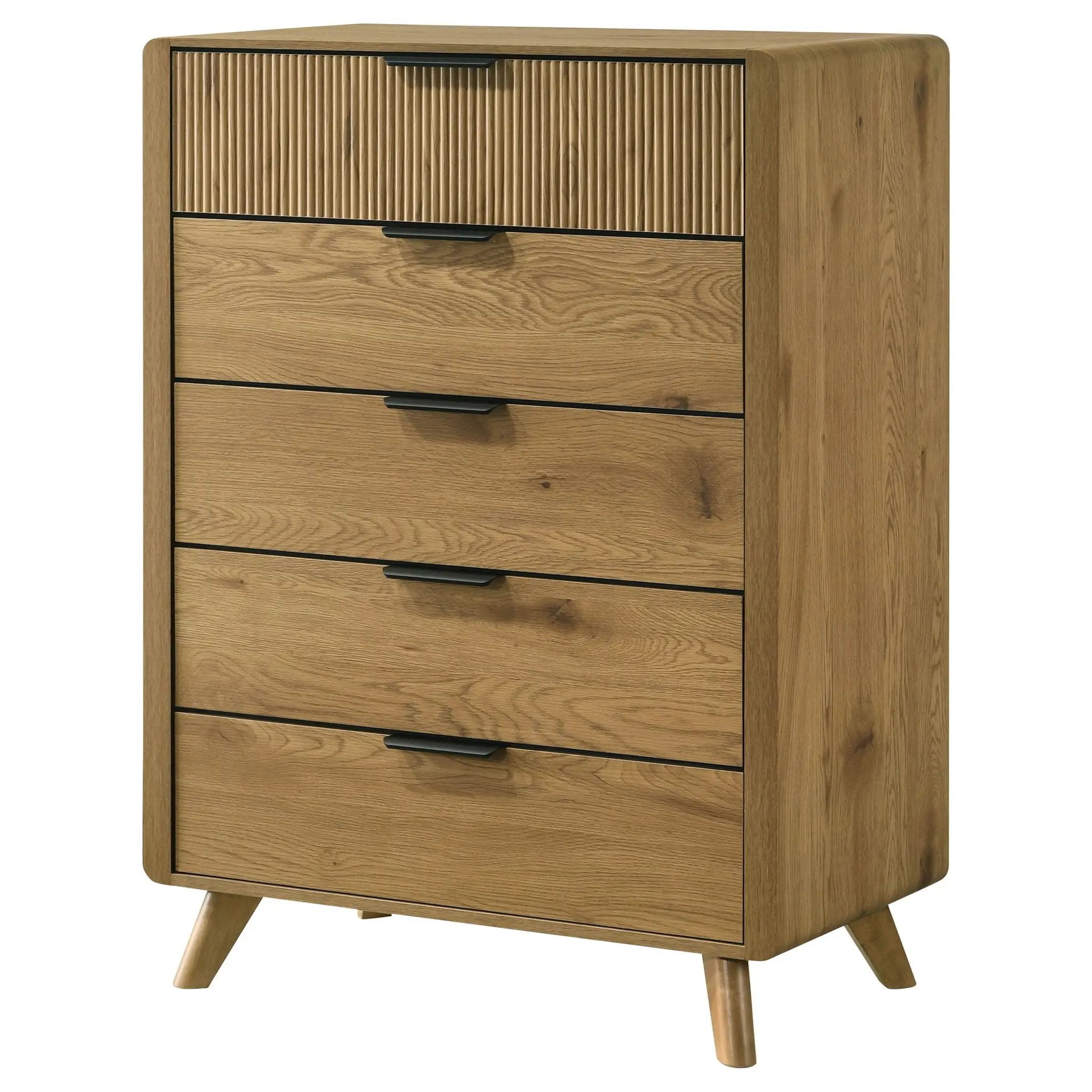 Bennett 5-drawer Bedroom Chest of Drawers Light Oak by Unique Piece Furniture