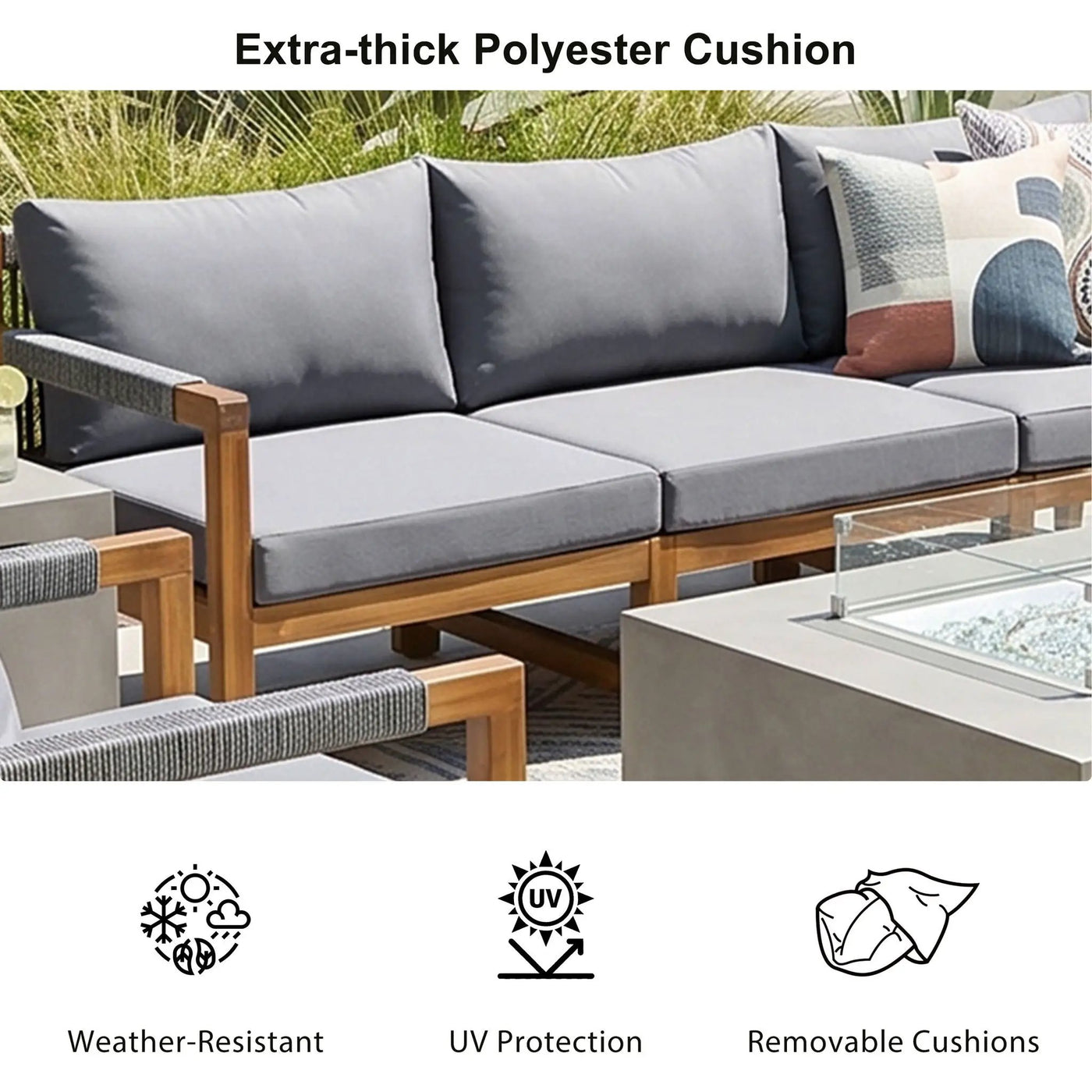 3 Piece Outdoor Sectional Sofa Set by HouseOfZazla