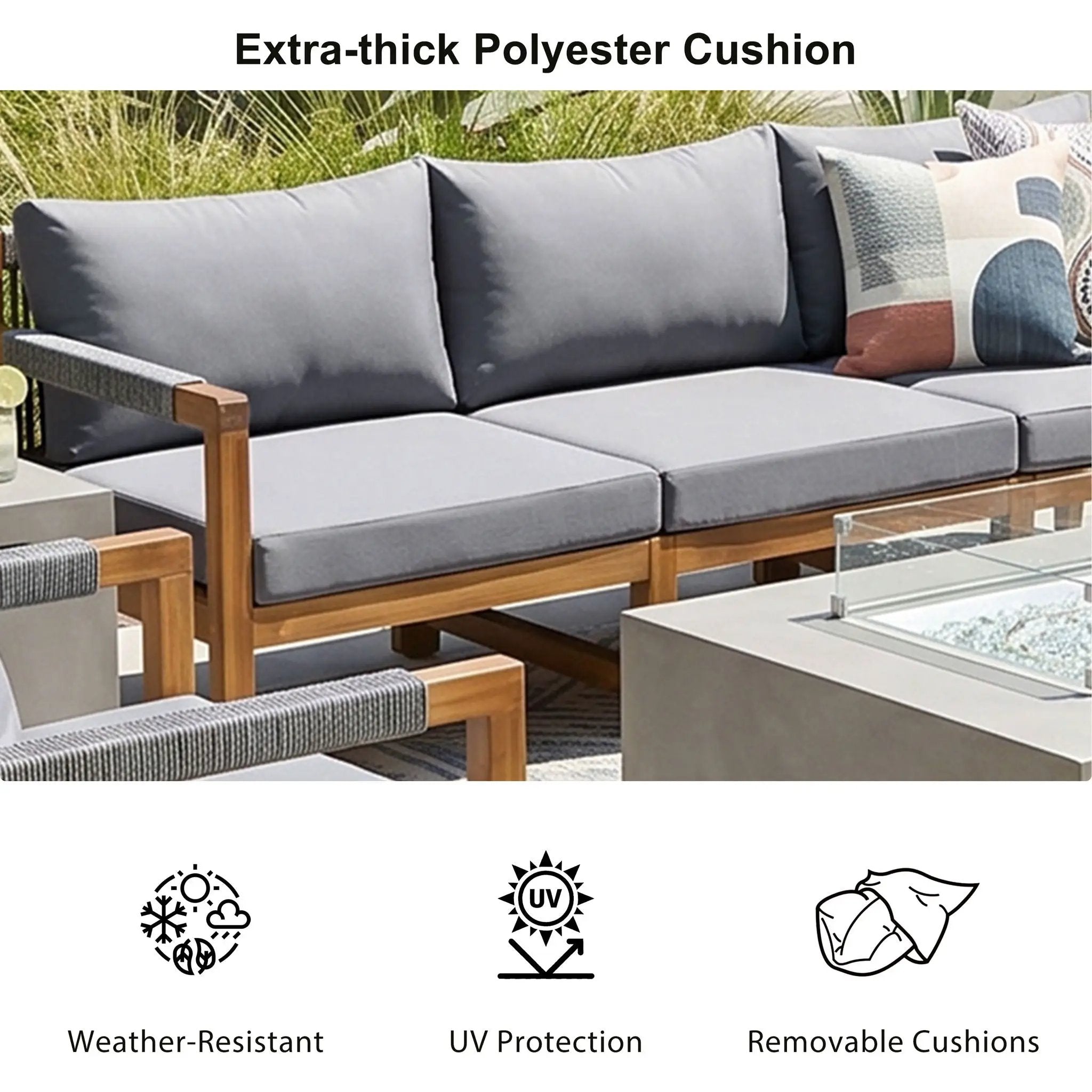 3 Piece Outdoor Sectional Sofa Set by HouseOfZazla