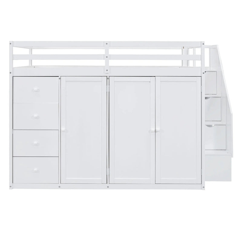 Loft Bed With Built In Wardrobes, Cabinets And Drawers by Unique Piece Furniture