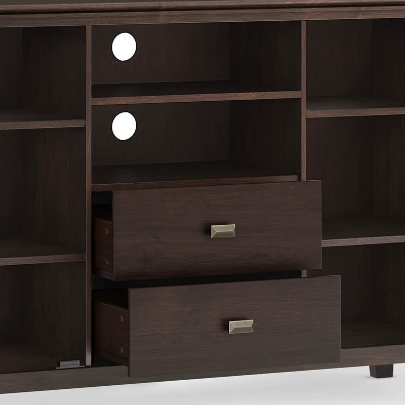 Artisan - Tall TV Media Stand - Dark Chestnut Brown by Unique Piece Furniture