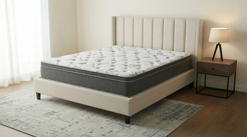 Sommet 13-inch Queen Bamboo Euro Top Memory Foam Hybrid Mattress by Unique Piece Furniture
