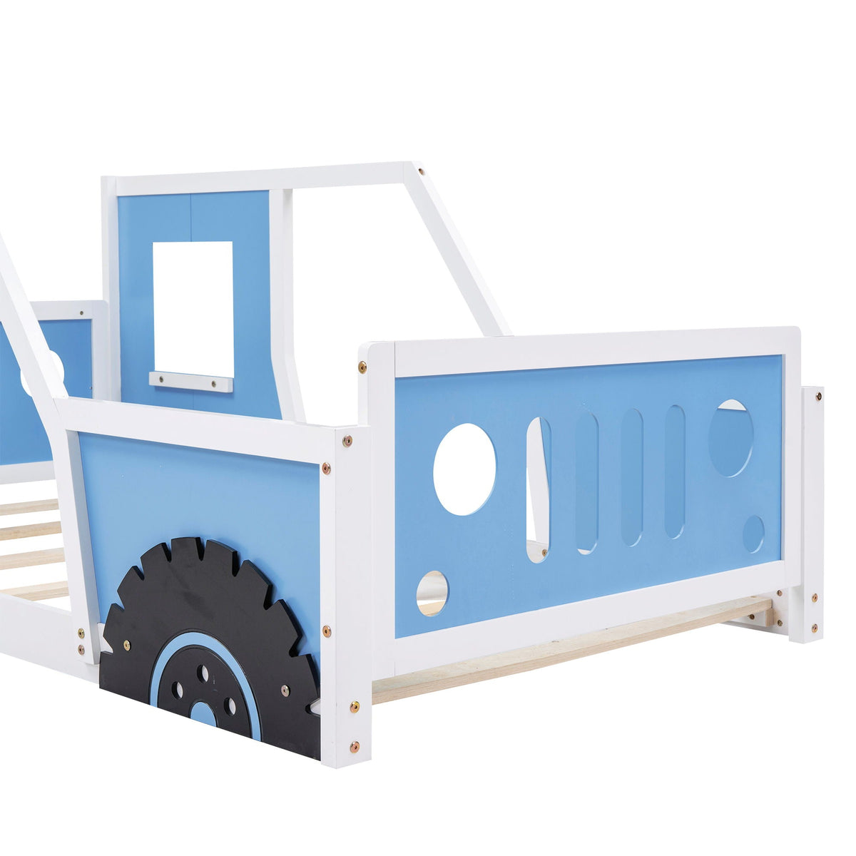Classic Car Shaped Platform Bed with Wheels - Twin or Full Size, photo 34 of 40