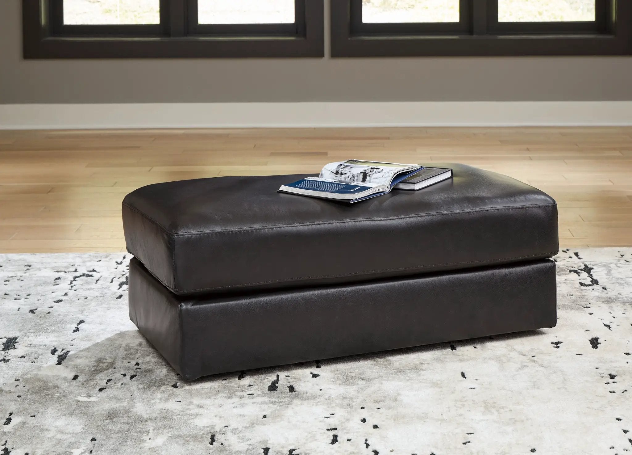 Amiata - Ottoman - Onyx by Unique Piece Furniture