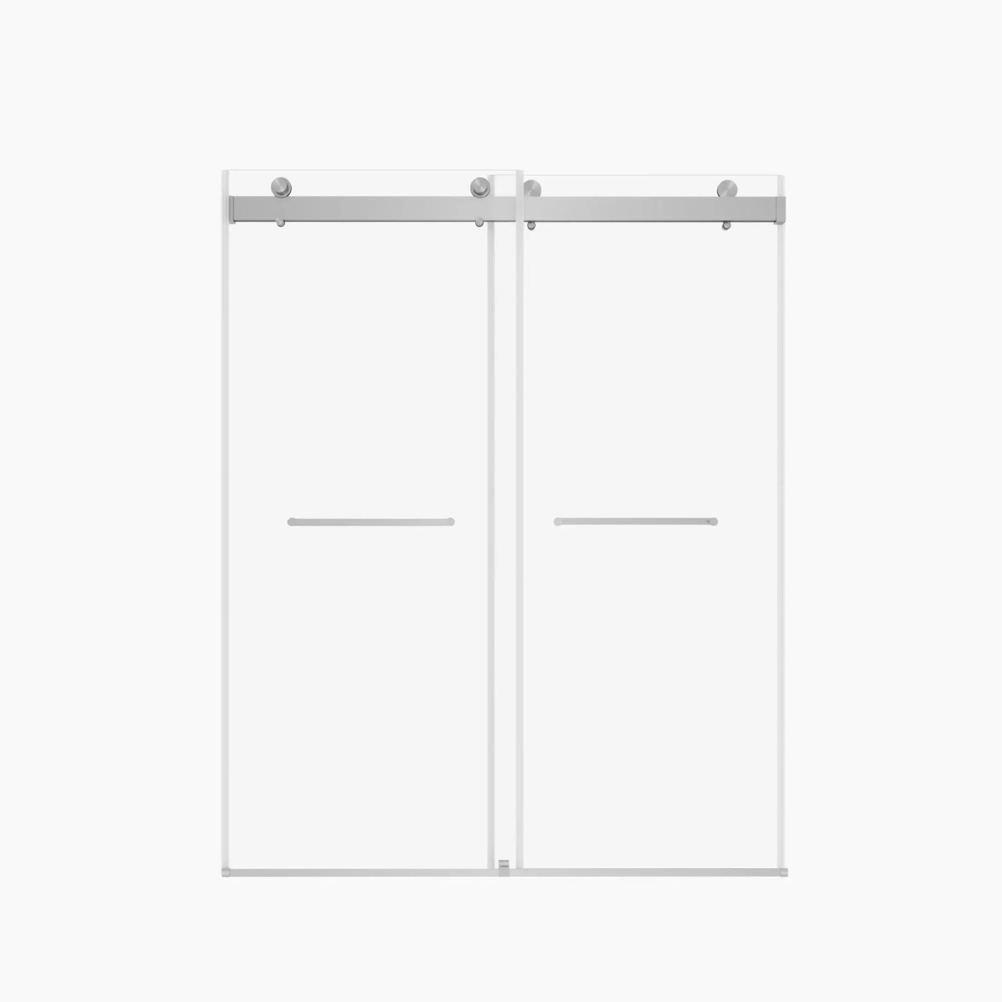 Frameless Sliding Glass Shower Doors 56-60" Width x 76" Height by HouseOfZazla