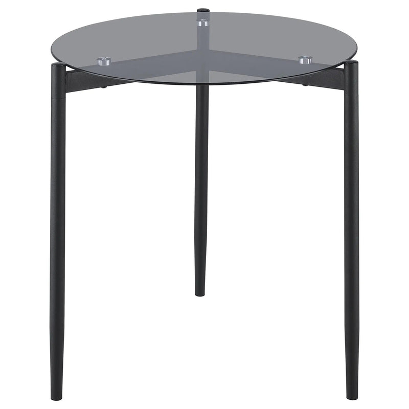 Rosalie 3-piece Round Coffee and End Table Set Grey by Unique Piece Furniture