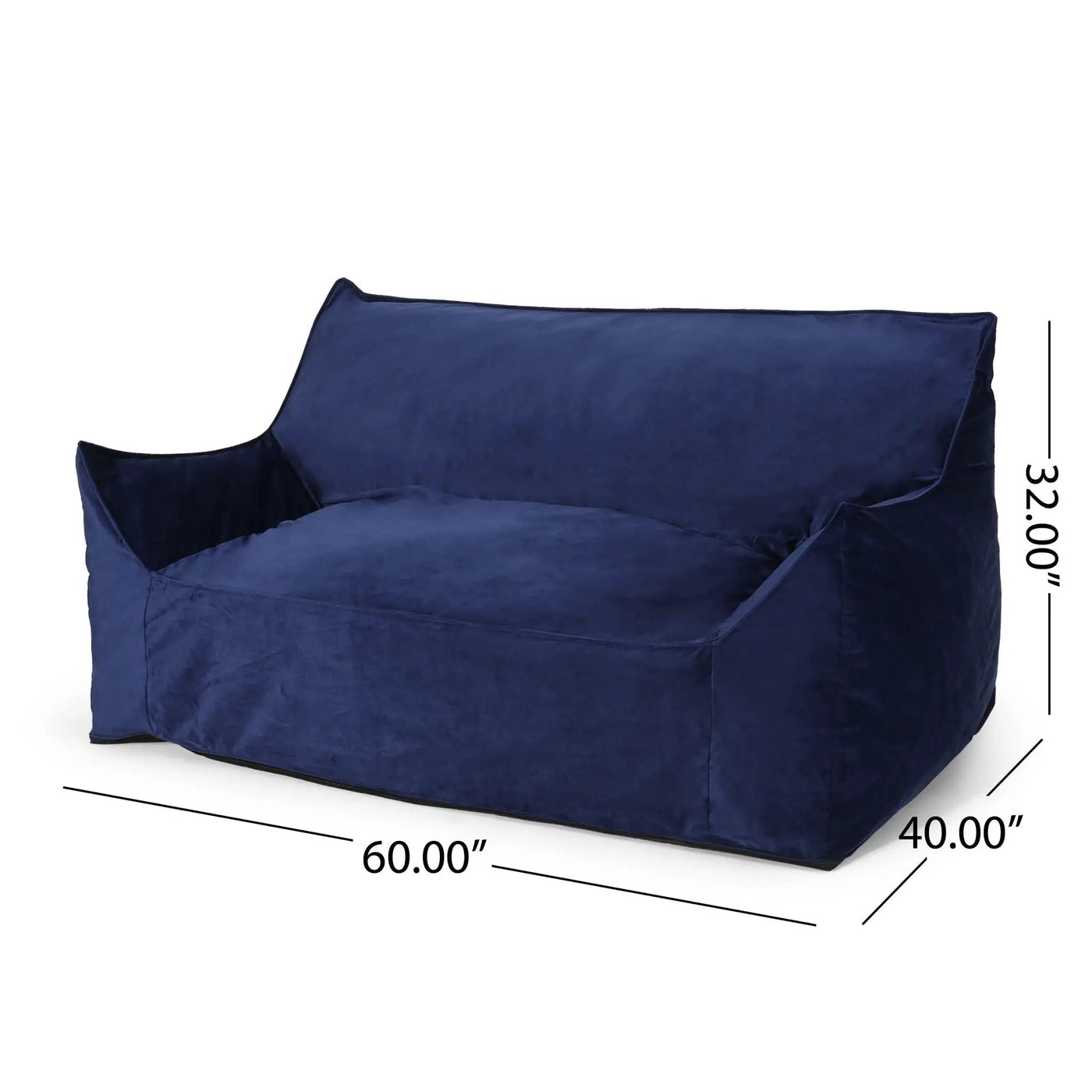 Fila - een Oversized Seater Bean Bag Chair With Armrests by HouseOfZazla