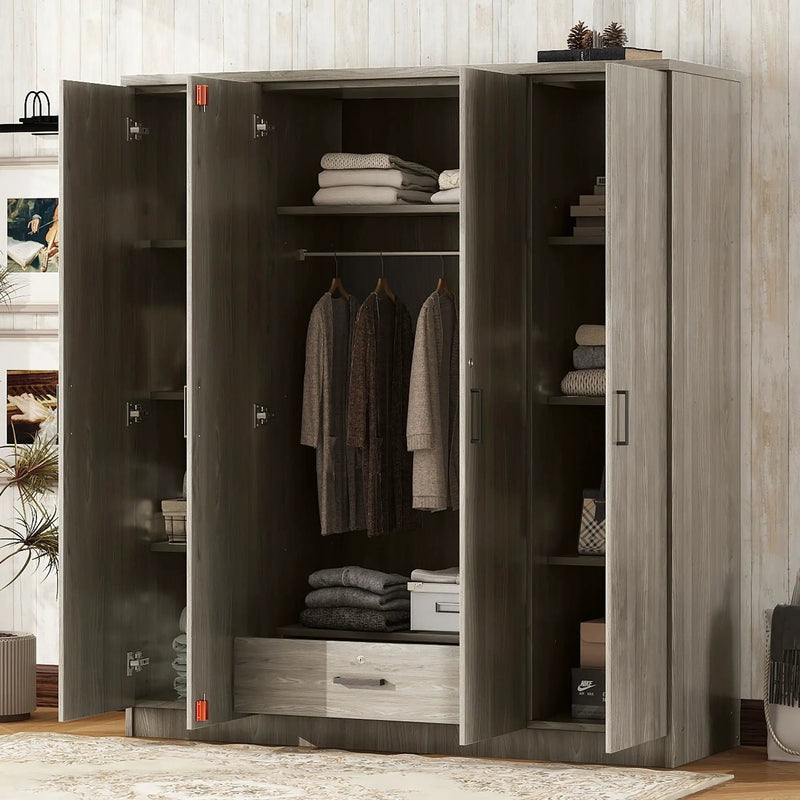 4 Door Wardrobe With 1 Drawer by Unique Piece Furniture