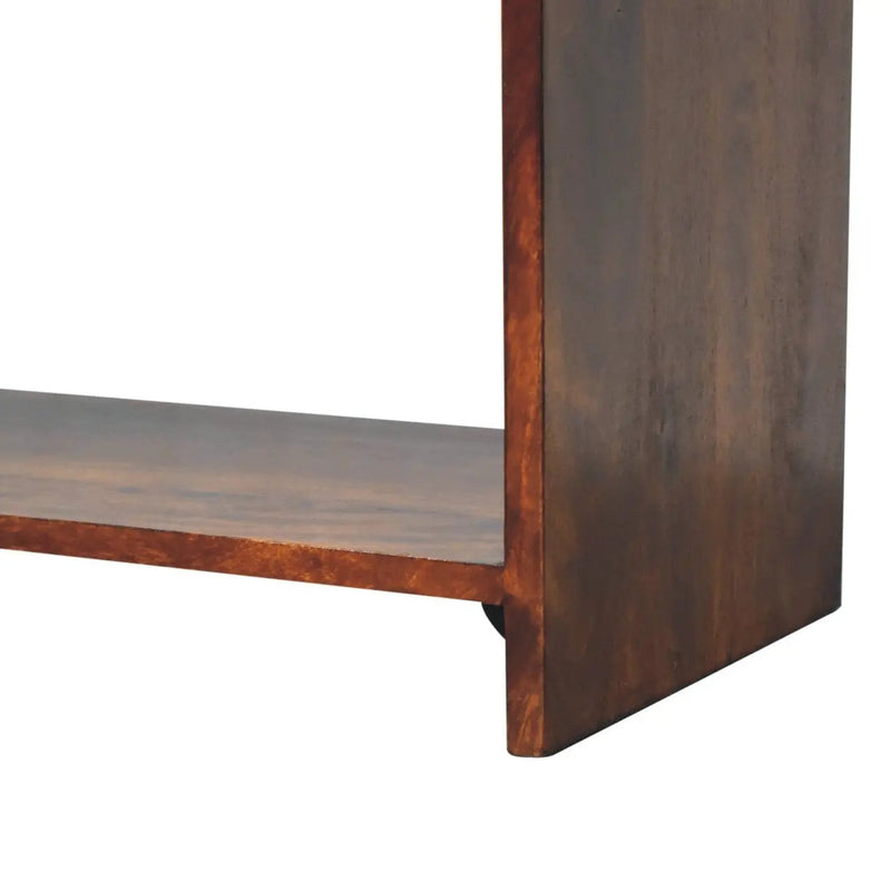 Solid Wood Aspen Slim Media Unit, 3-Drawers, Open Slot by HouseOfZazla