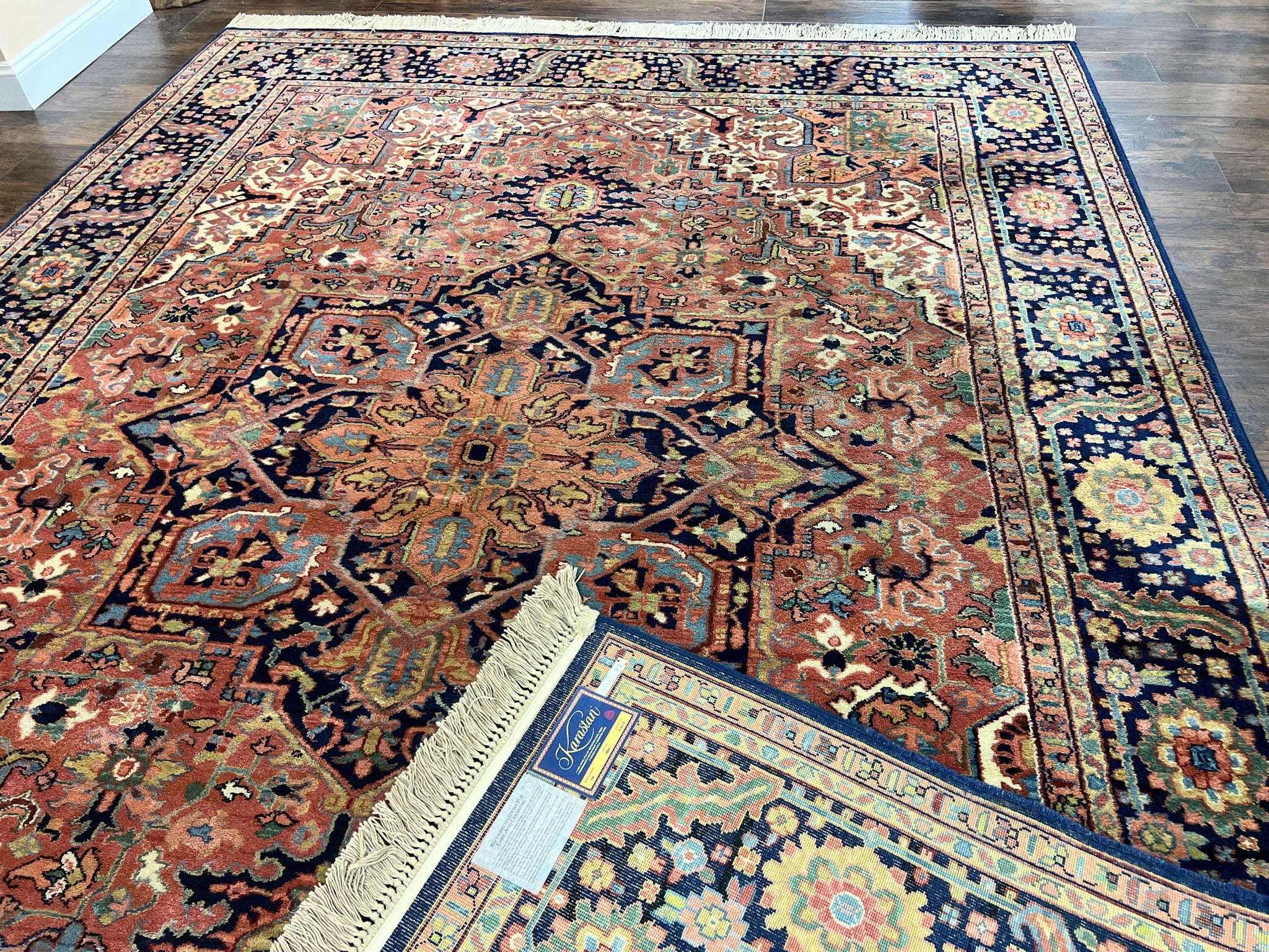 Karastan Rug 8.8 x 12, Karastan Heriz #726, Wool Pile Karastan Area Rug, Rare Hard to Find, Original 700 Series by Jewel Rugs