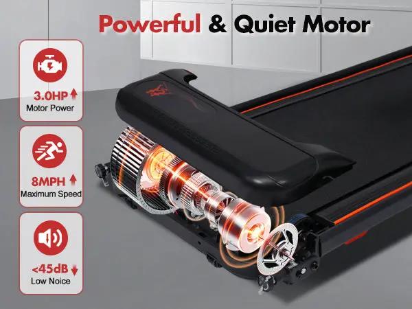 Portable Treadmill with 8% Incline and 265 lb Capacity by HouseOfZazla