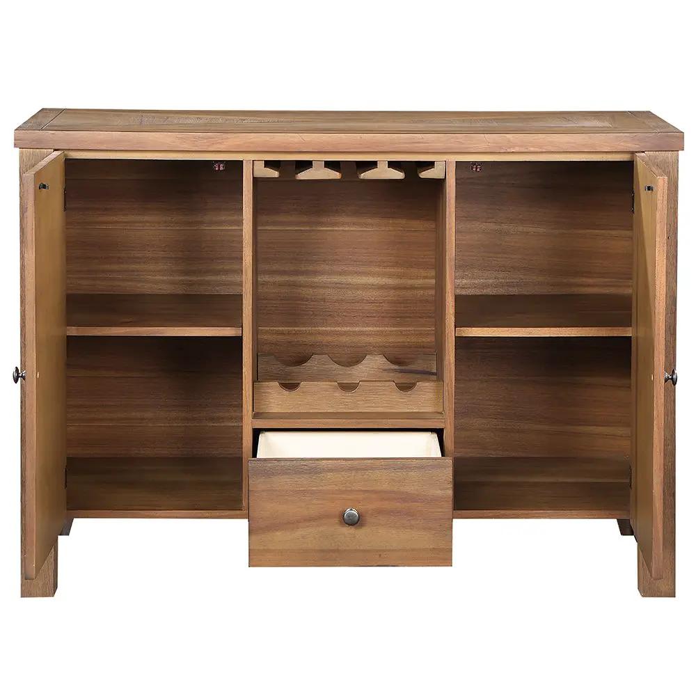 Pascaline - Server - Rustic Brown & Oak by Unique Piece Furniture