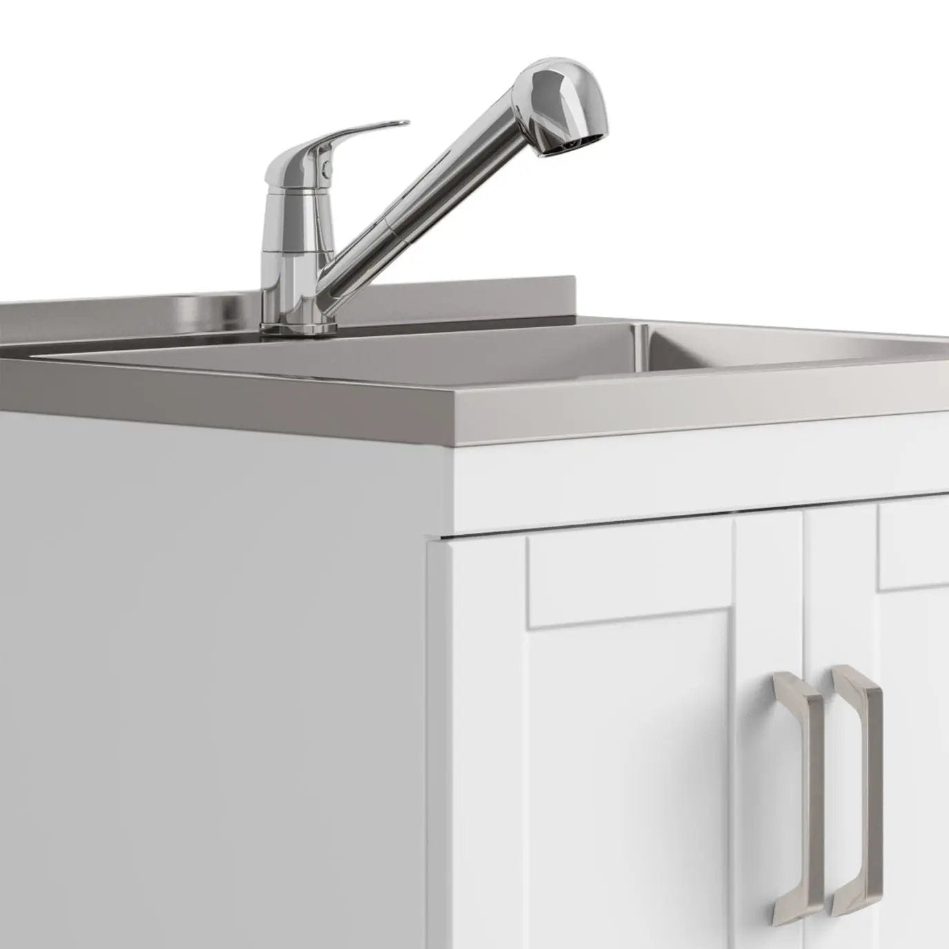 Kyle - Laundry Cabinet & Faucet And Stainless Steel Sink by Unique Piece Furniture