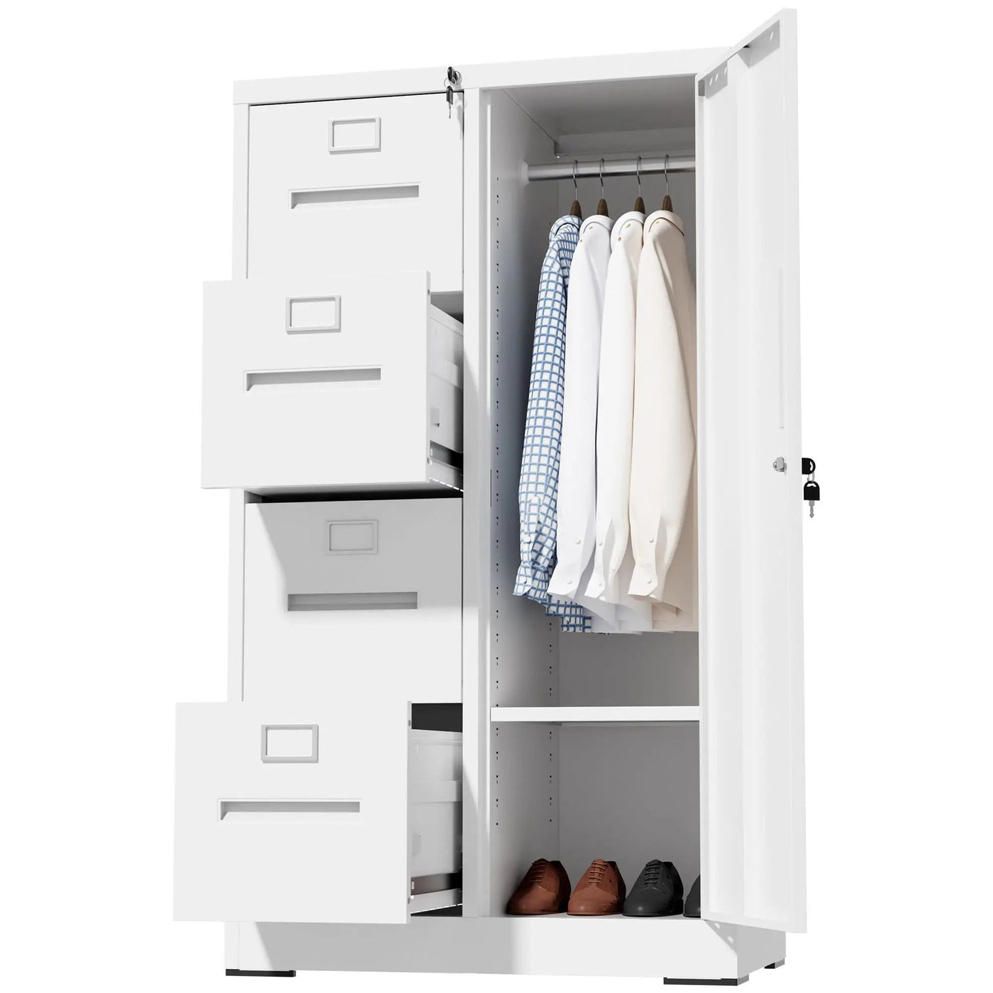 Storage Vertical Filing Cabinet With Lock by HouseOfZazla