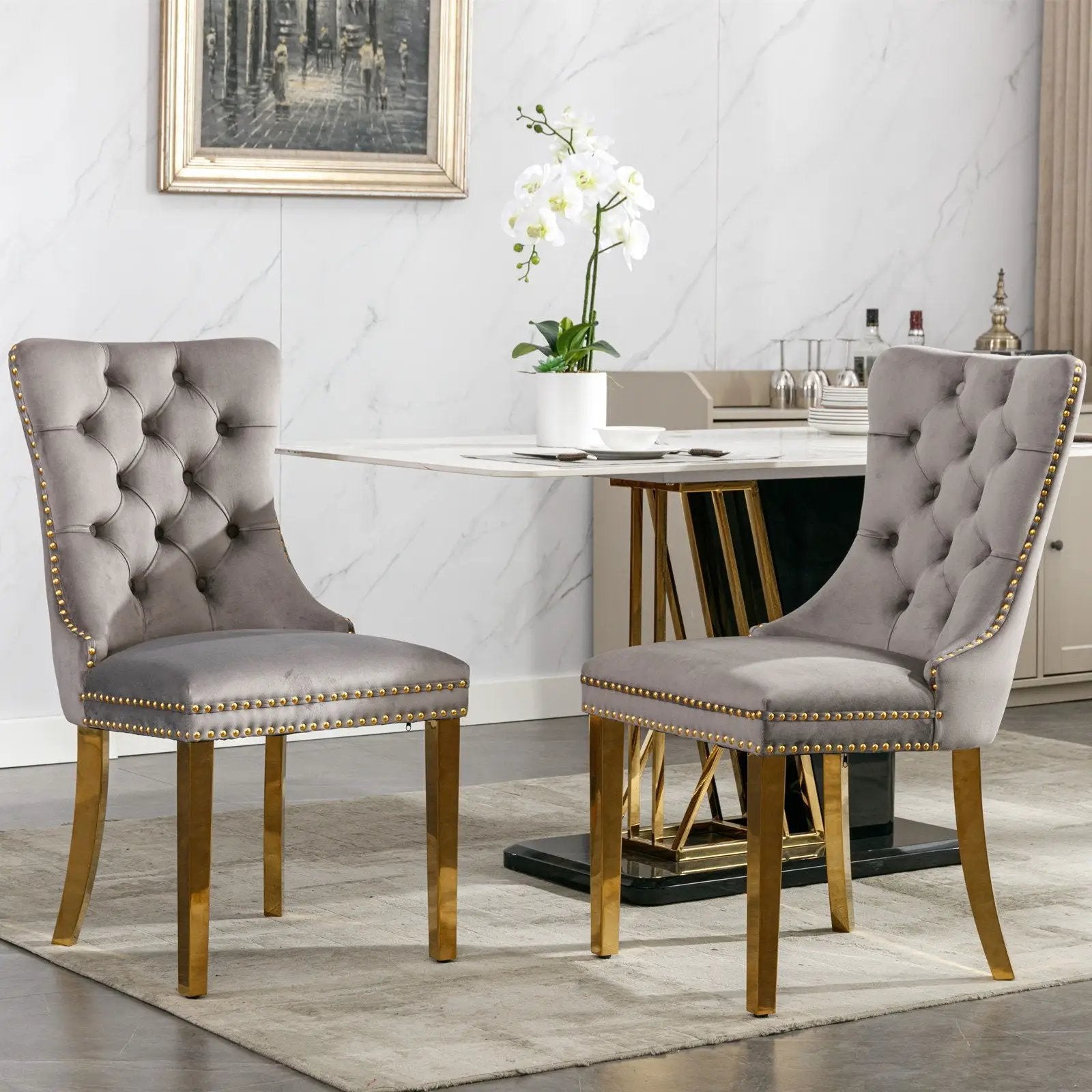 Nikki - Modern, High-End Tufted Dining Chair (Set of 2) by Unique Piece Furniture