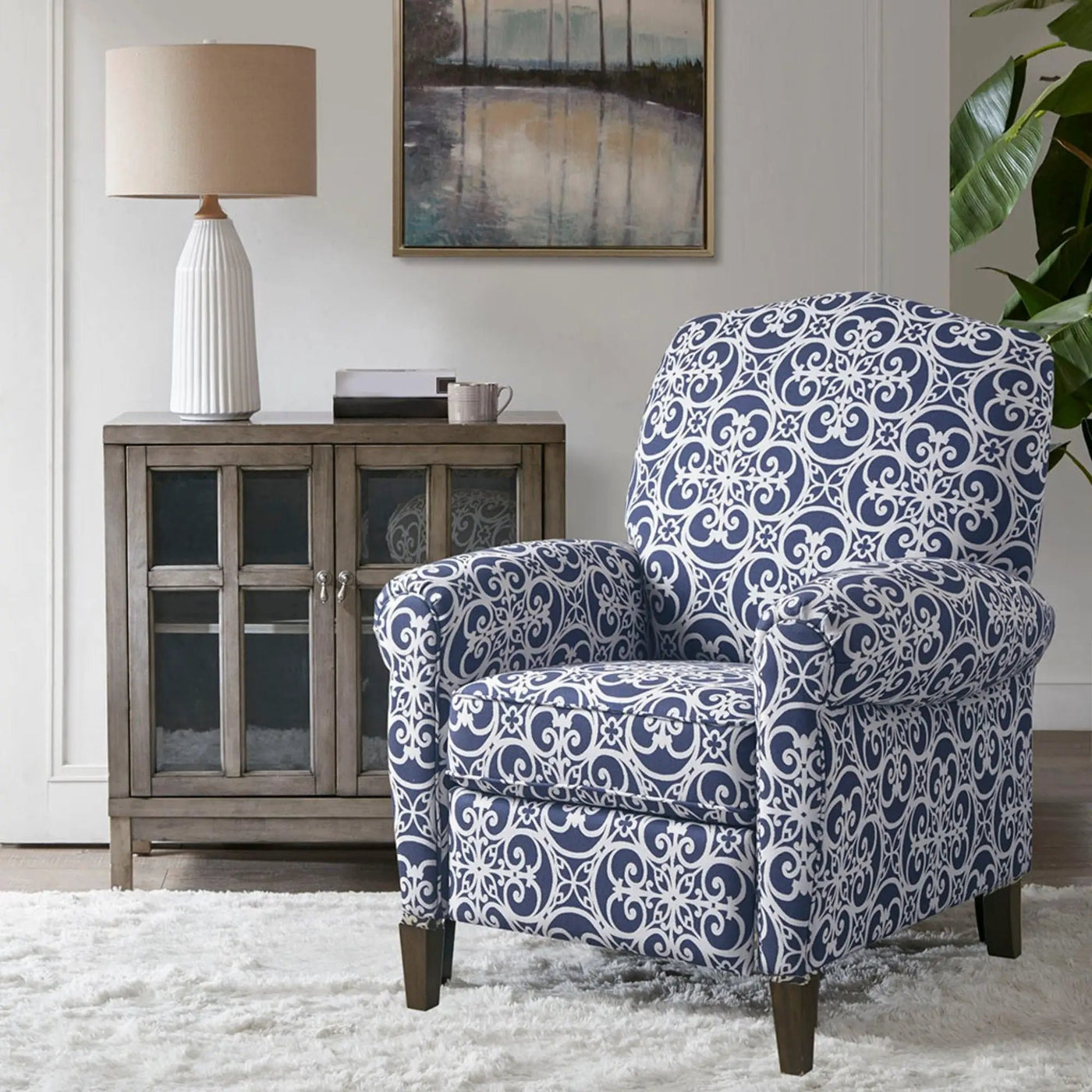 Kirby Transitional Push Back Recliner Chair by HouseOfZazla
