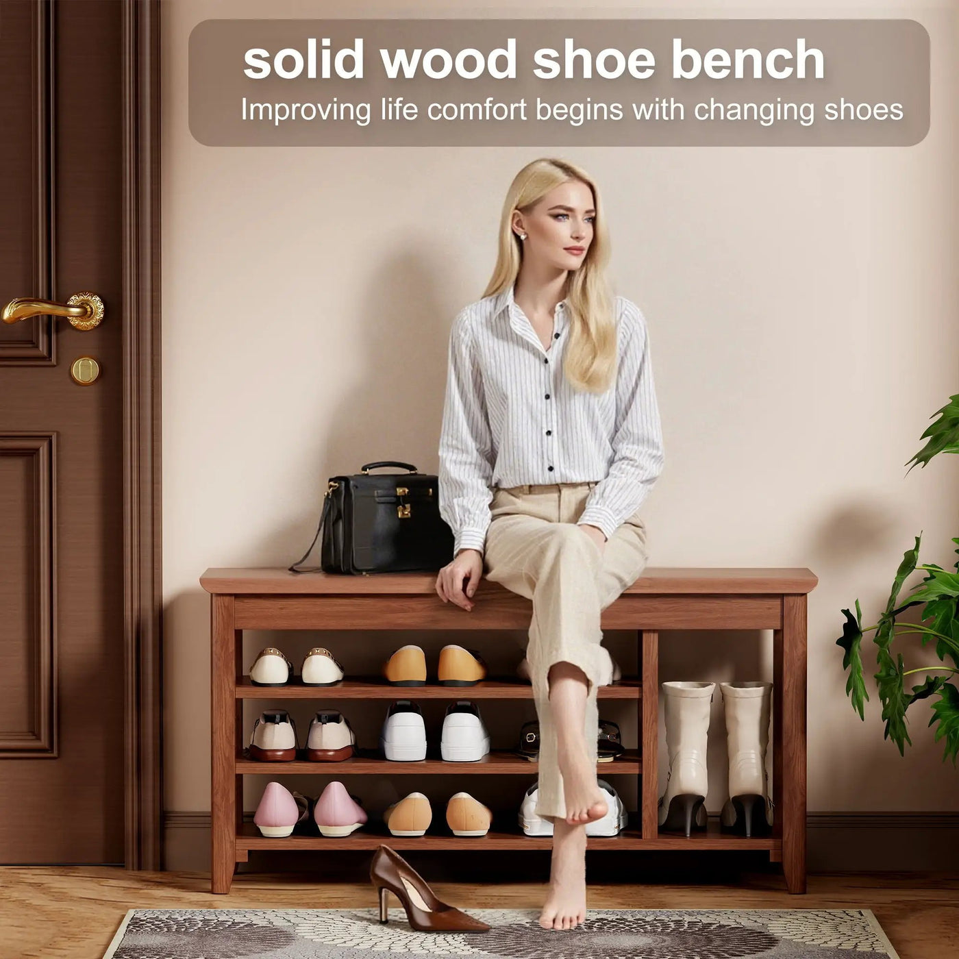 Multi Functional Double Layer Shoe Stool by HouseOfZazla