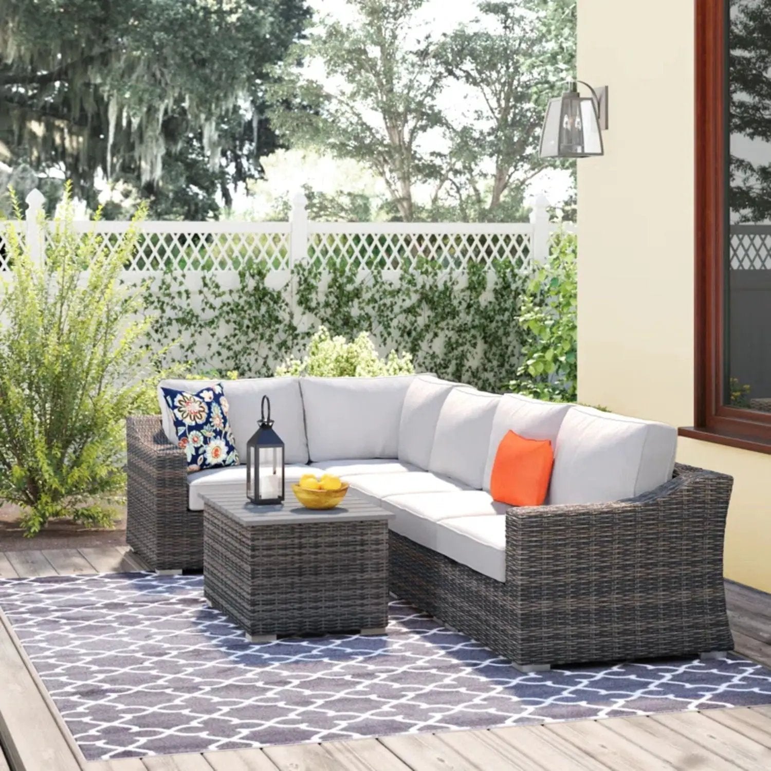 Stylish Sofa Seating Group With Cushions Perfect For Outdoor Gatherings by HouseOfZazla