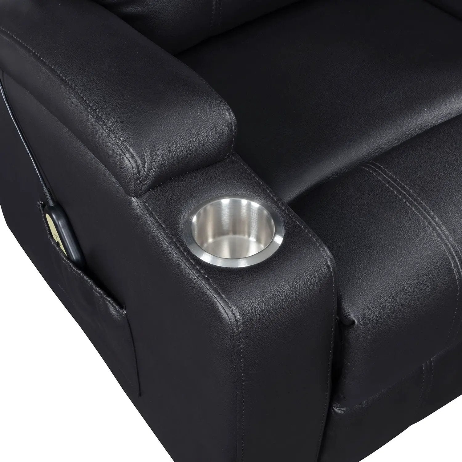Macklin - Power Lift Massage Recliner With Heat And Dual Cupholders by HouseOfZazla