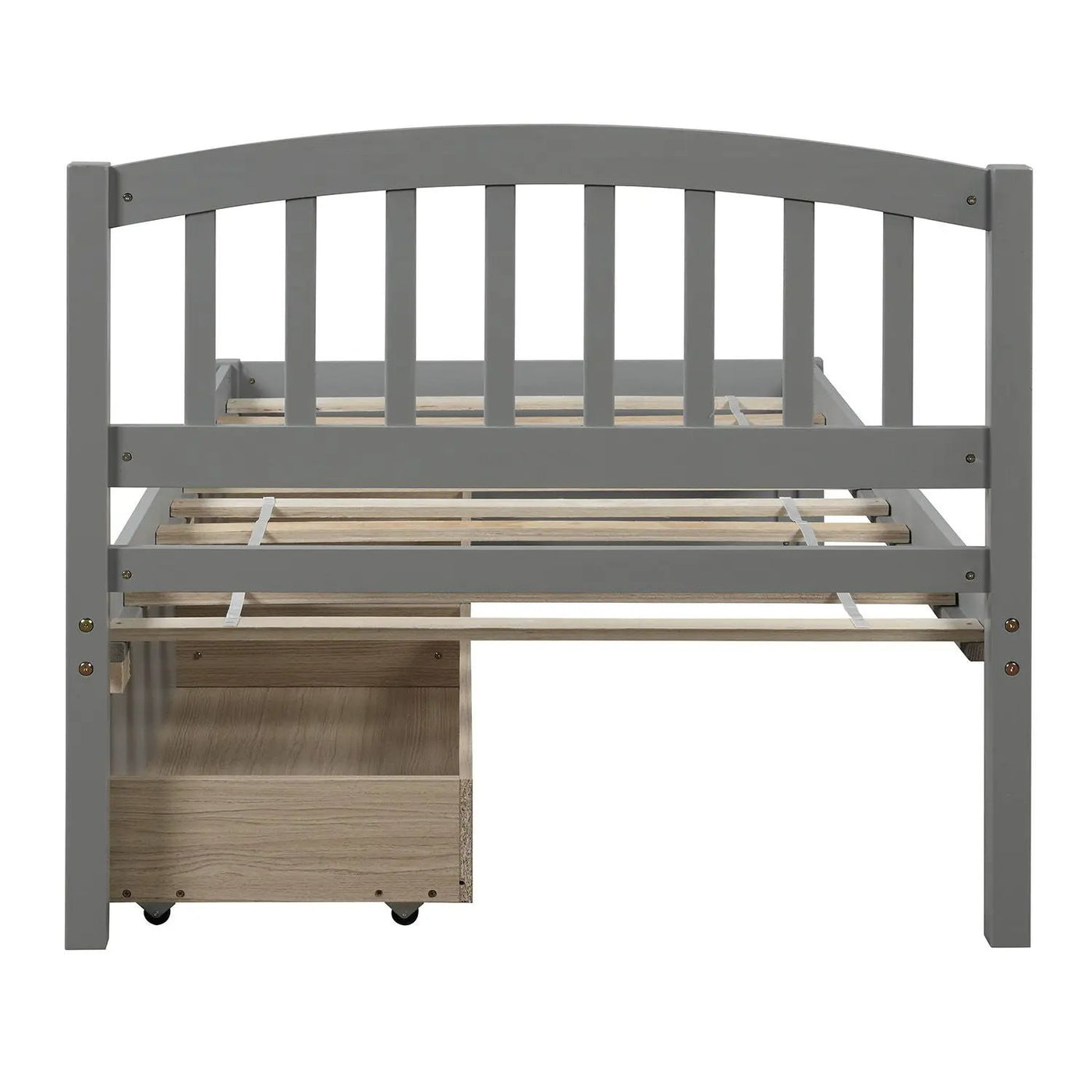 Platform Storage Bed Wood Bed Frame With Two Drawers And Headboard by Unique Piece Furniture