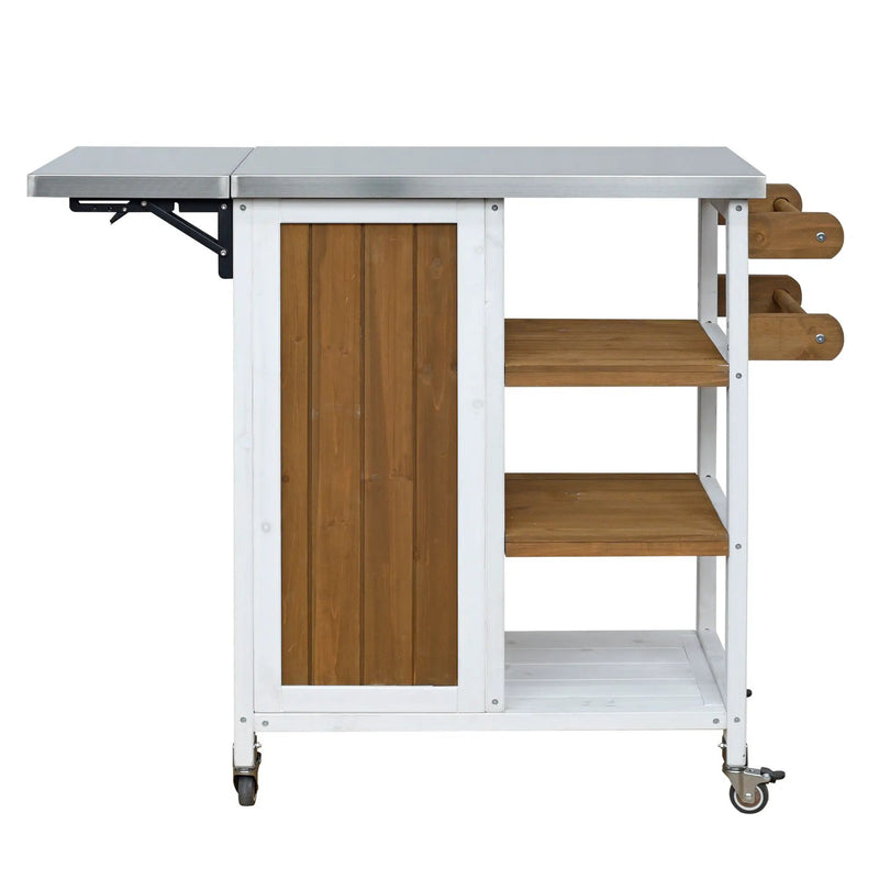 Foldable Outdoor Kitchen Island Patio Prep Station by HouseOfZazla