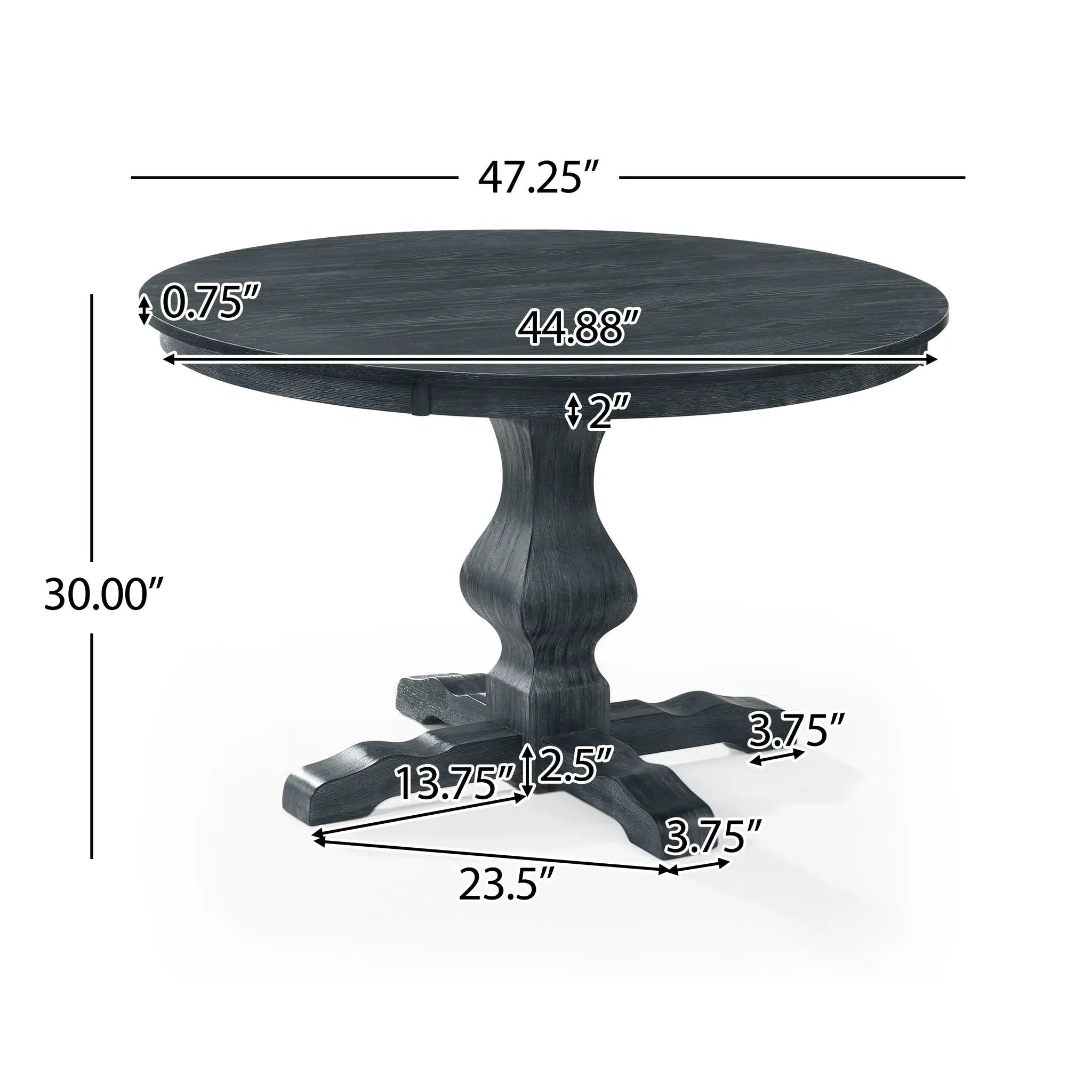 Round Dining Table (2 Boxs) by HouseOfZazla