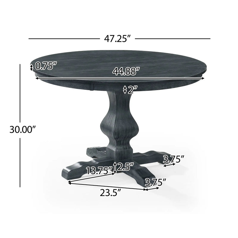 Round Dining Table (2 Boxs) by HouseOfZazla
