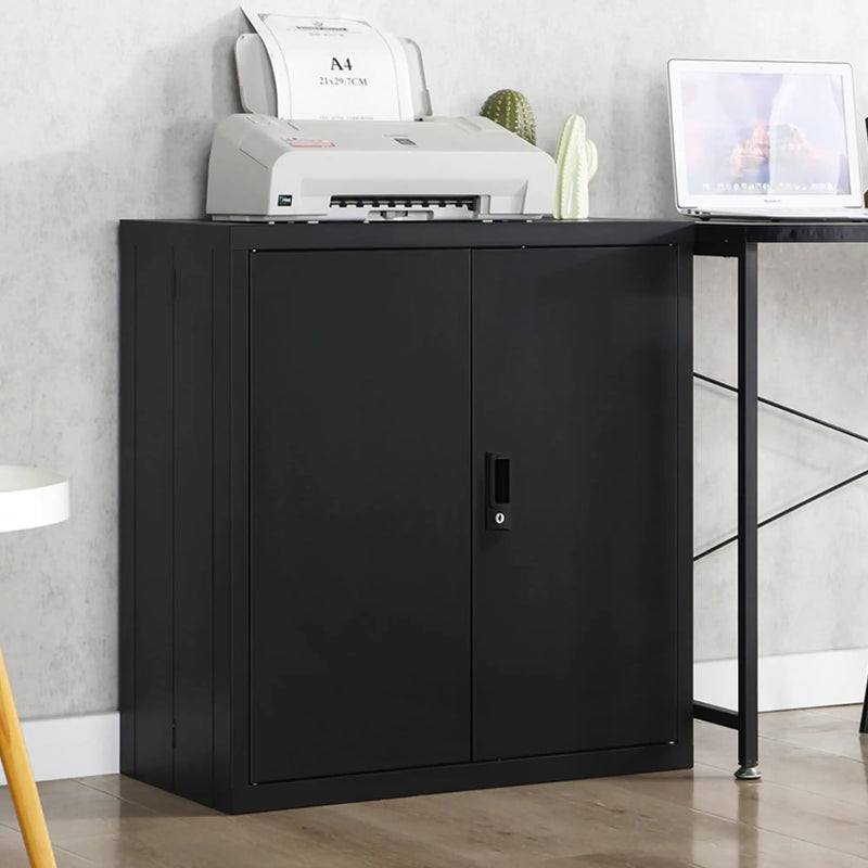 Metal Storage Cabinet With Locking Doors And Adjustable Shelf, Folding Filing Storage Cabinet, Folding Storage Locker Cabinet For Home Office, School, Garage by HouseOfZazla