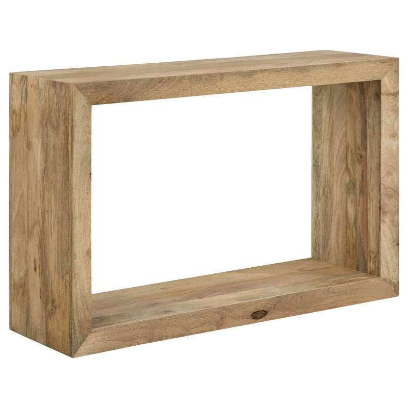 Benton Rectangular Solid Wood Sofa Console Table Natural by Unique Piece Furniture